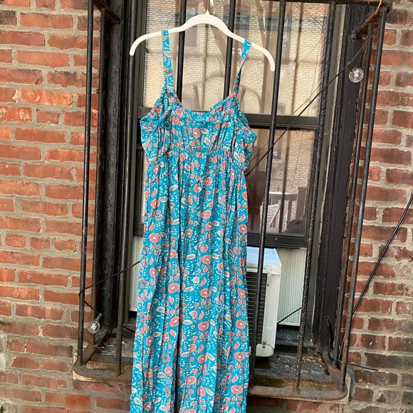 brand new (with tags) never worn pretty blue boho maxi dress with flowers - Picture 6 of 7